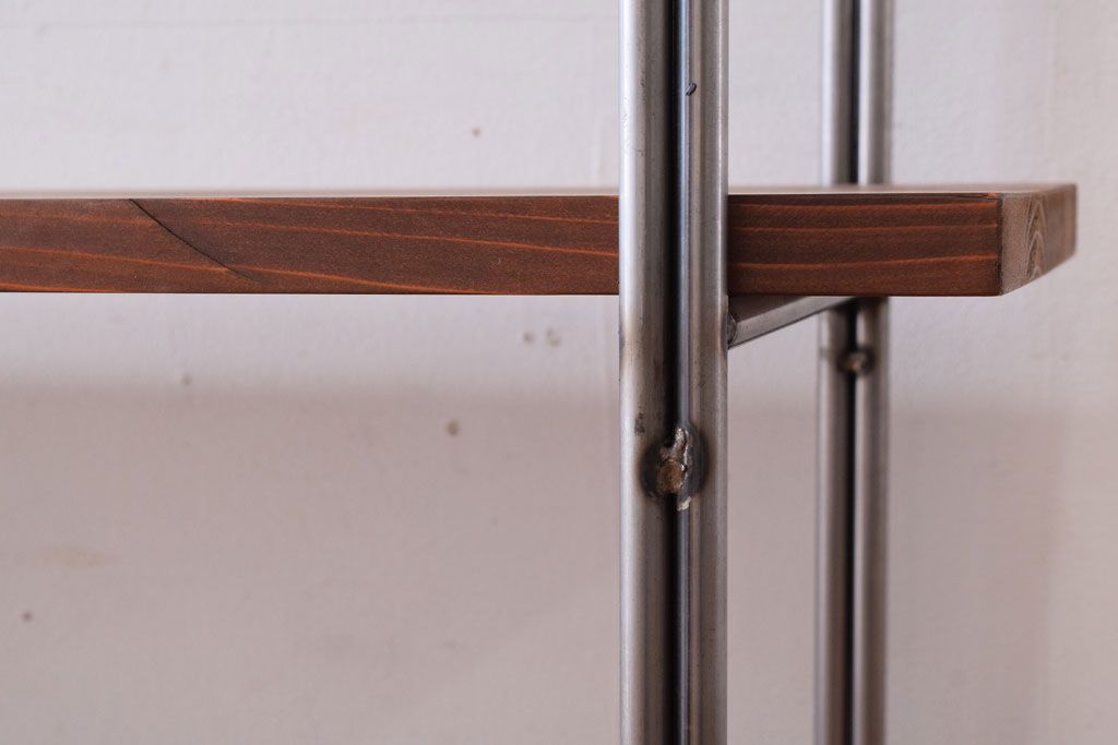 ラフジュオリジナル　薄型アイアンラック【大】(飾り棚)