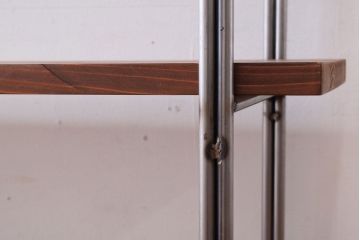 ラフジュオリジナル　薄型アイアンラック【大】(飾り棚)