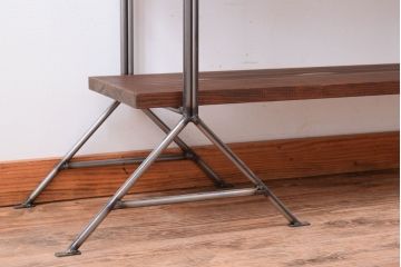 ラフジュオリジナル　薄型アイアンラック【大】(飾り棚)