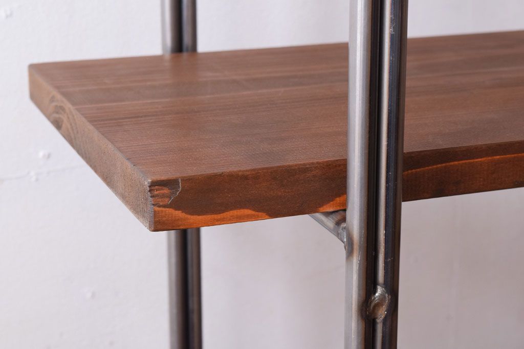 ラフジュオリジナル　薄型アイアンラック【大】(飾り棚)