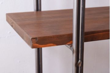 ラフジュオリジナル　薄型アイアンラック【大】(飾り棚)