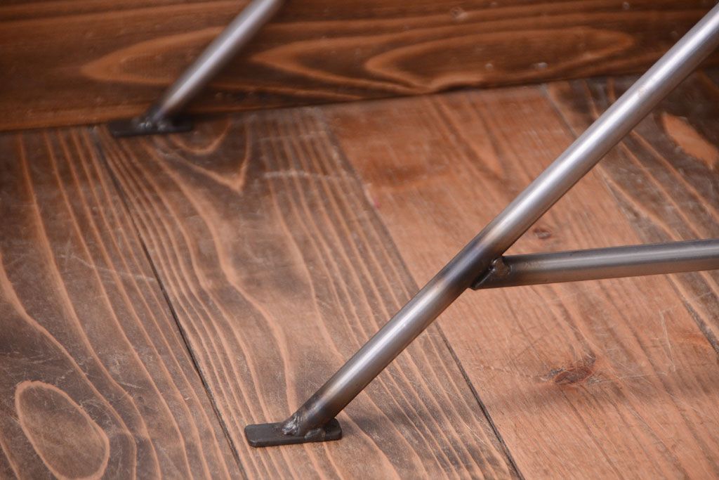 ラフジュオリジナル アイアンの薄型飾り棚【小】(陳列棚・アイアンラック)(2)