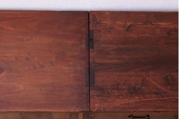 アンティーク家具　黒柿材貼り!和製アンティークの3段箪笥