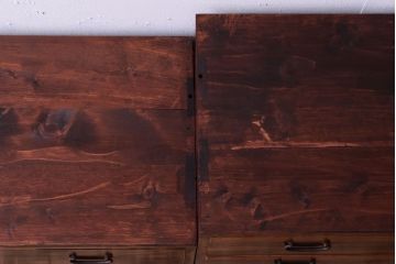 アンティーク家具　黒柿材貼り!和製アンティークの3段箪笥