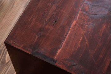 アンティーク家具　黒柿材貼り!和製アンティークの3段箪笥