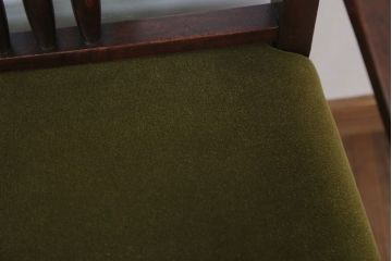 アンティーク家具　大正ロマン　古い木製のモダンなアンティークアームチェア(ソファ)(1)