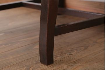 アンティーク家具　大正ロマン　古い木製のモダンなアンティークアームチェア(ソファ)(1)