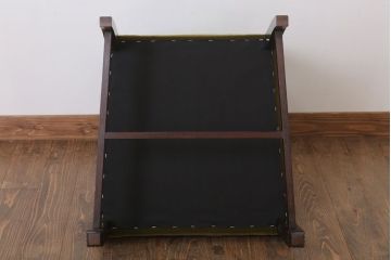 アンティーク家具　大正ロマン　古い木製のモダンなアンティークアームチェア(ソファ)(1)