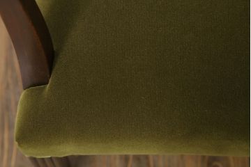 アンティーク家具　大正ロマン　古い木製のモダンなアンティークアームチェア(ソファ)(2)