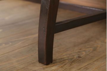 アンティーク家具　大正ロマン　古い木製のモダンなアンティークアームチェア(ソファ)(2)