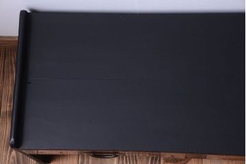 アンティーク家具　和製アンティークのブラックペイント文机