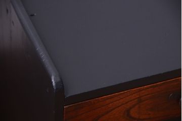 アンティーク家具　和製アンティークのブラックペイント文机