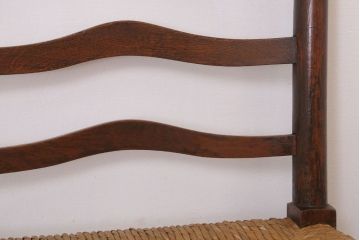 アンティーク家具　イギリス製　アンティーク　ペーパーコードチェア(1)