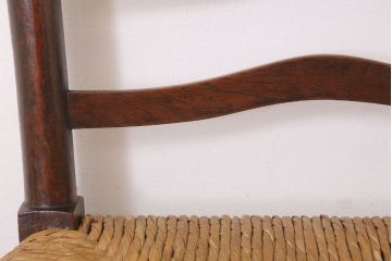 アンティーク家具　イギリス製　アンティーク　ペーパーコードチェア(1)