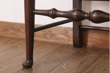 アンティーク家具　イギリス製　アンティーク　ペーパーコードチェア(1)