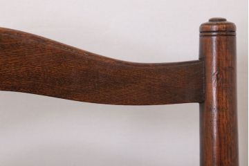 アンティーク家具　イギリス製　アンティーク　ペーパーコードチェア(2)