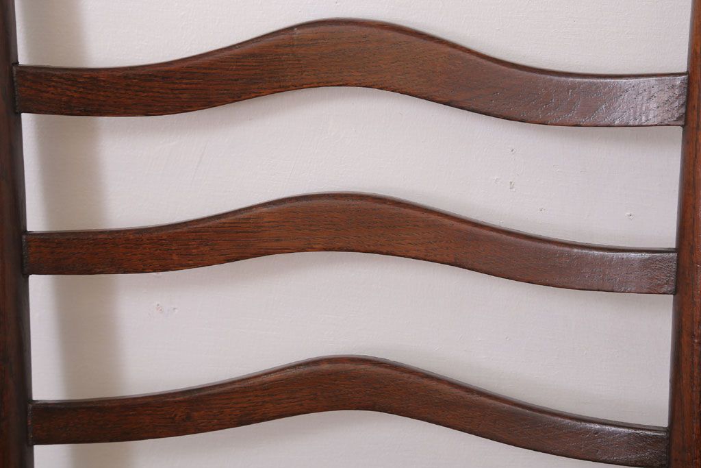 アンティーク家具　イギリス製　アンティーク　ペーパーコードチェア(2)