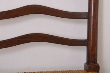 アンティーク家具　イギリス製　アンティーク　ペーパーコードチェア(2)