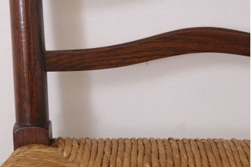 アンティーク家具　イギリス製　アンティーク　ペーパーコードチェア(2)