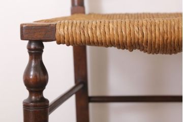 アンティーク家具　イギリス製　アンティーク　ペーパーコードチェア(2)