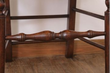 アンティーク家具　イギリス製　アンティーク　ペーパーコードチェア(2)