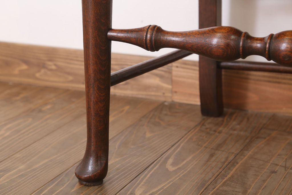 アンティーク家具　イギリス製　アンティーク　ペーパーコードチェア(2)