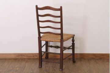 アンティーク家具　イギリス製　アンティーク　ペーパーコードチェア(2)