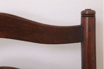 アンティーク家具　イギリス製　アンティーク　ペーパーコードチェア2脚セット