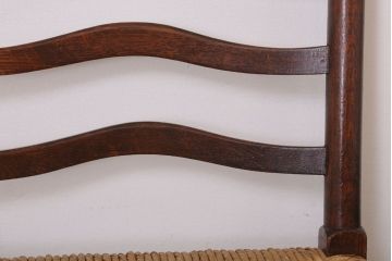 アンティーク家具　イギリス製　アンティーク　ペーパーコードチェア2脚セット