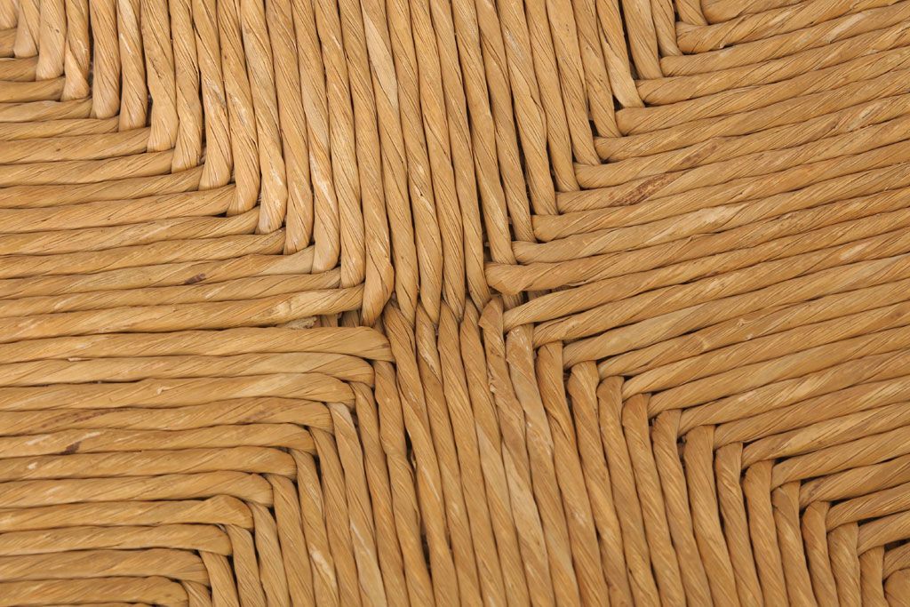 アンティーク家具　イギリス製　アンティーク　ペーパーコードチェア2脚セット