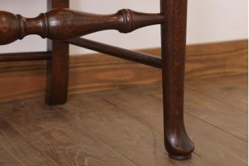 アンティーク家具　イギリス製　アンティーク　ペーパーコードチェア2脚セット