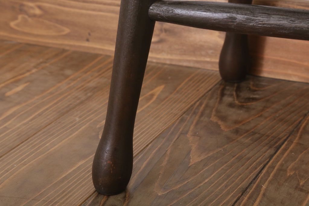 レトロ家具　和製アンティークのレトロな丸スツール