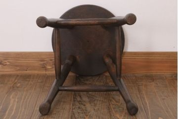 レトロ家具　和製アンティークのレトロな丸スツール