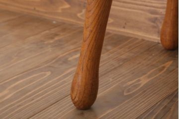 レトロ家具　和製アンティークのレトロな丸スツール(2)