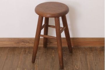 アンティーク家具　ナチュラルスタイル　古い木のアンティークスツール