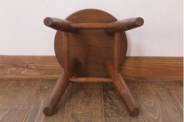 アンティーク家具　ナチュラルスタイル　古い木のアンティークスツール