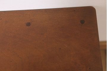 レトロ家具　昭和レトロ　ペイントがかわいい角スツール(ネイビー)