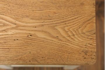 レトロ家具　昭和レトロ　ペイントがかわいい角スツール(アイボリー)