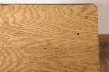 レトロ家具　昭和レトロ　ペイントがかわいい角スツール(アイボリー)