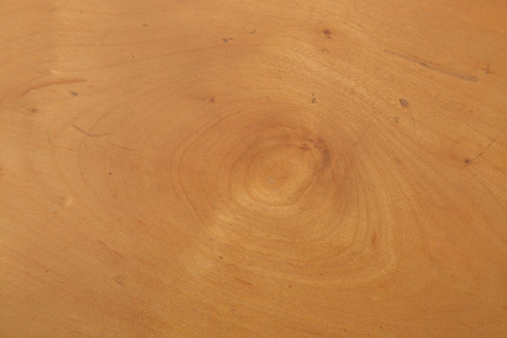 レトロ家具　昭和レトロ　ペイントがかわいい角スツール(ホワイト)(1)