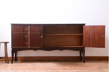 ヴィンテージ家具　マホガニー突板!イギリスビンテージサイドボード(リビングボード)
