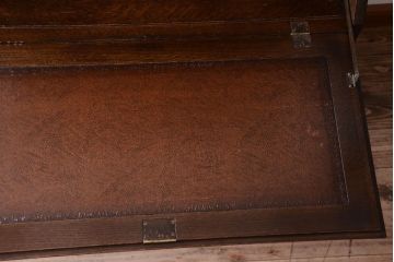 アンティーク雑貨　イギリスアンティーク　上質なオーク材製のビューローブックケース