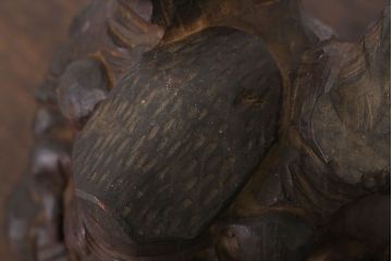 アンティーク雑貨　古民具・骨董　欅材　木彫りの大黒様と恵比寿様の置物