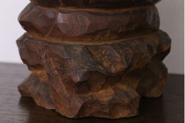 アンティーク雑貨　古民具・骨董　欅材　木彫りの大黒様と恵比寿様の置物