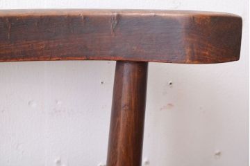 中古　秋田木工　ビンテージ　編座面の上質なチェア2脚セット