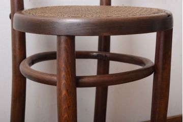 中古　秋田木工　ビンテージ　編座面の上質なチェア2脚セット