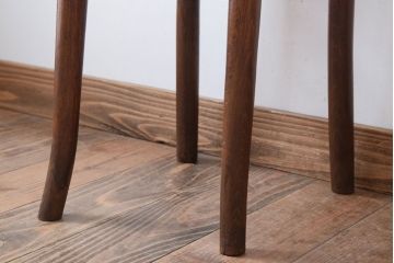 中古　秋田木工　ビンテージ　編座面の上質なチェア2脚セット