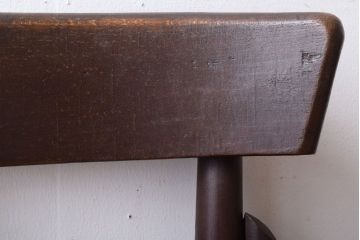 中古　秋田木工　ビンテージ　編座面の上質なチェア