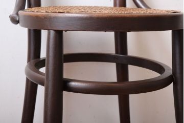 中古　秋田木工　ビンテージ　編座面の上質なチェア