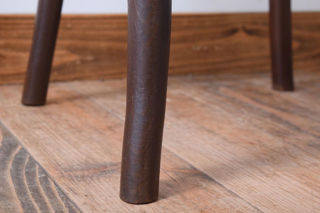 中古　秋田木工　ビンテージ　編座面の上質なチェア